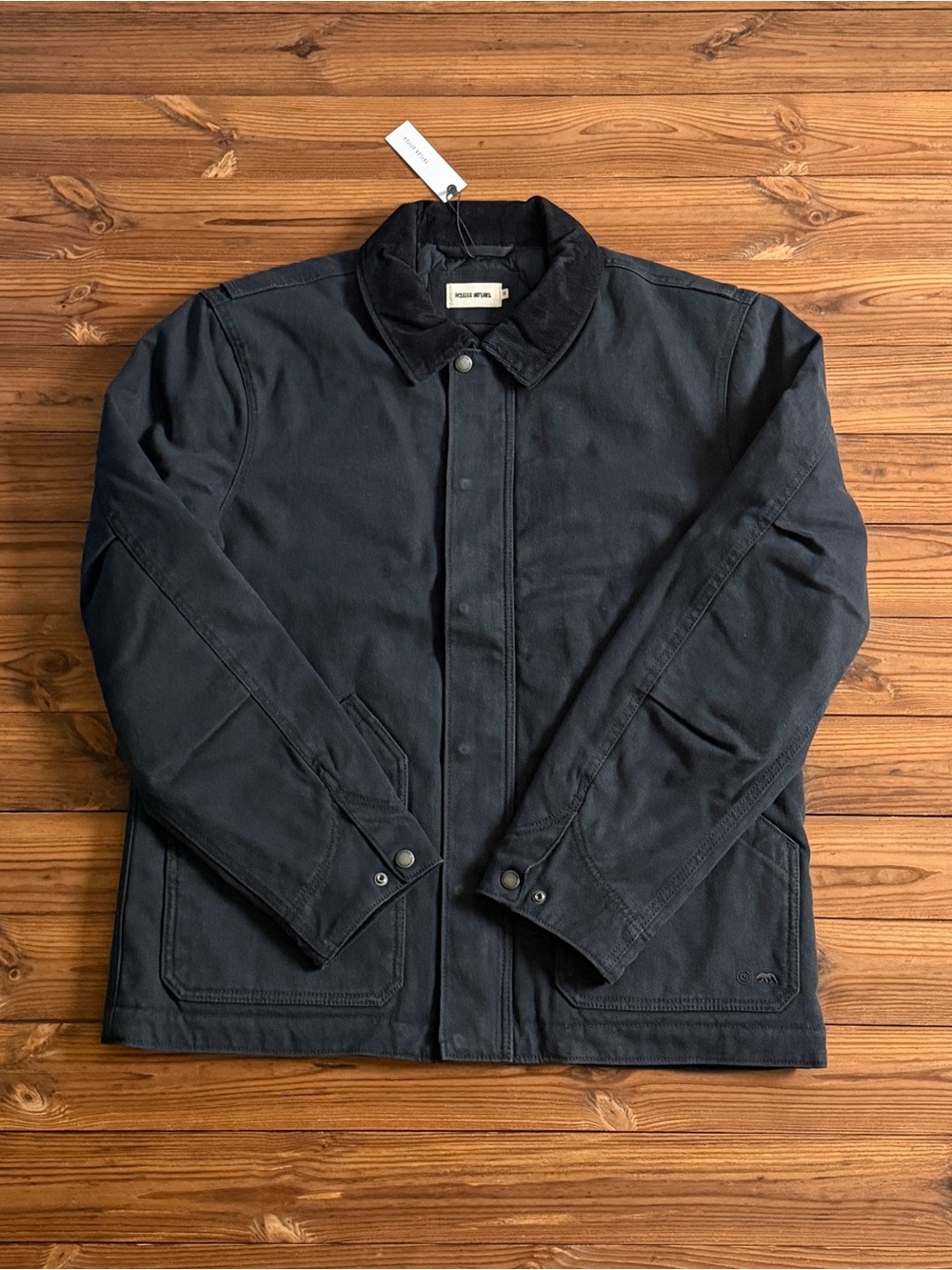Taylor Stitch Workhorse Jacket Boss Duck Coal Quilted NWT (Flawed)